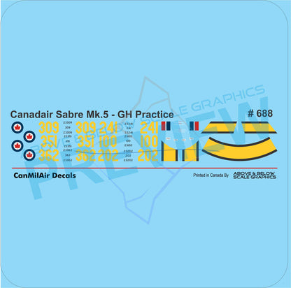688 - Canadair Sabre Mk.5 - Golden Hawks Practice Sabres