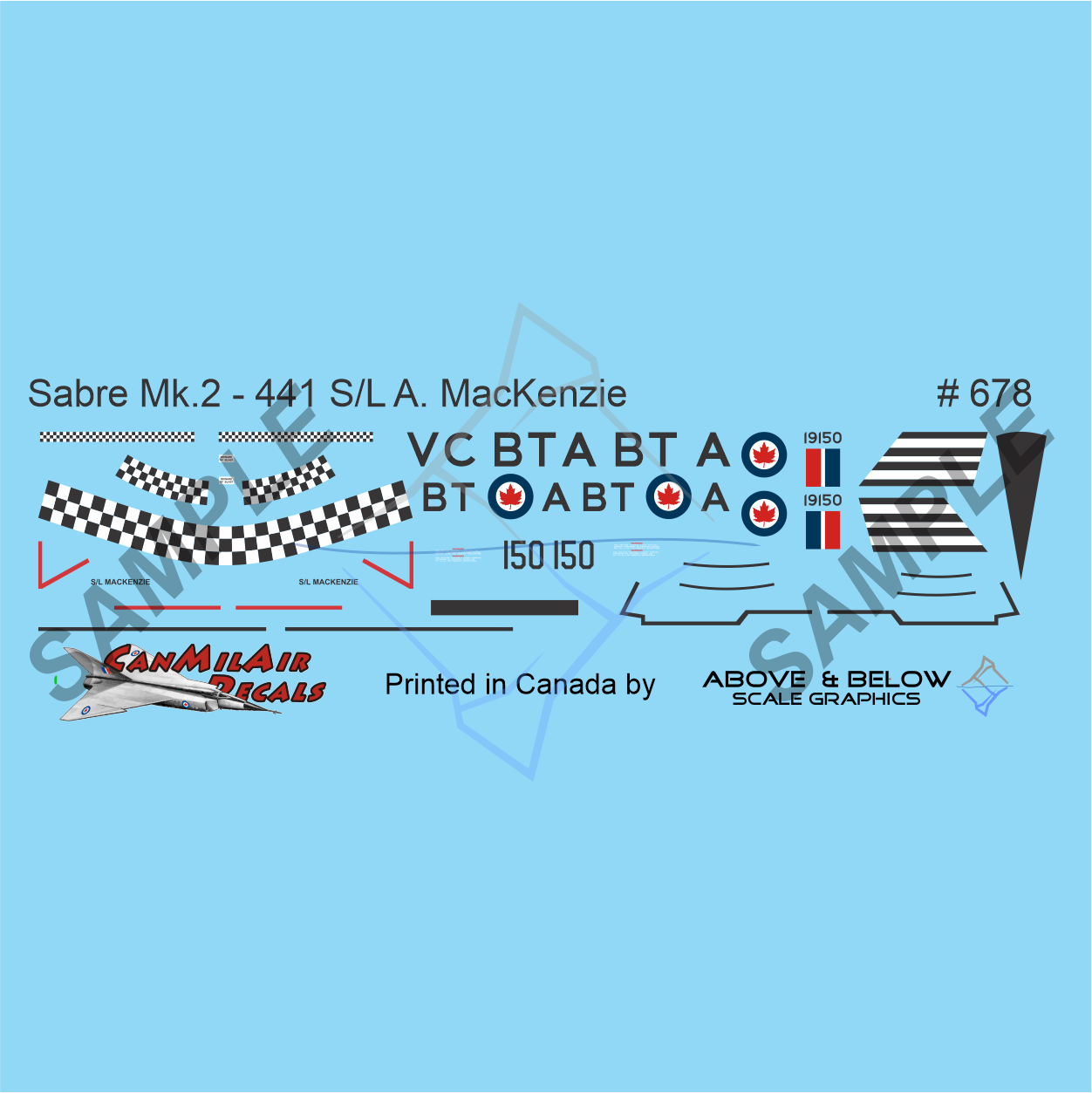 678 - Canadair Sabre Mk.2 - No.441 Sqn Leader Andy MacKenzie 1952/53