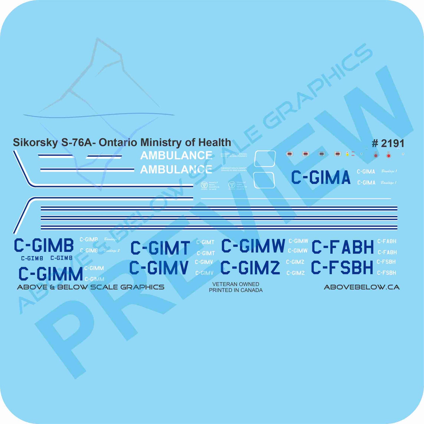 2191 - Sikorsky S-76A - CHC - Ontario Ministry of Health