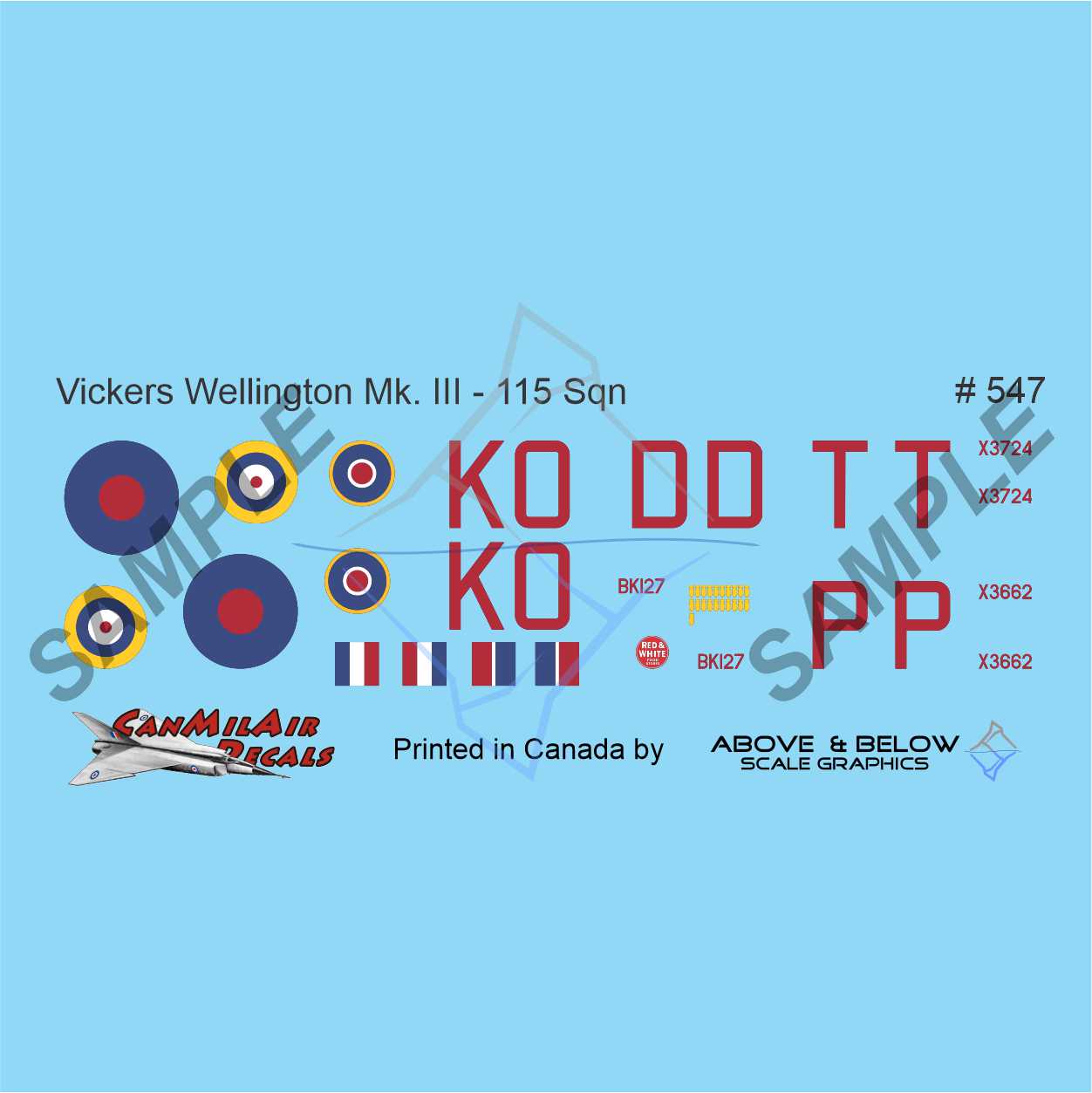547 - Vickers Wellington Mk.III - 115 Sqn