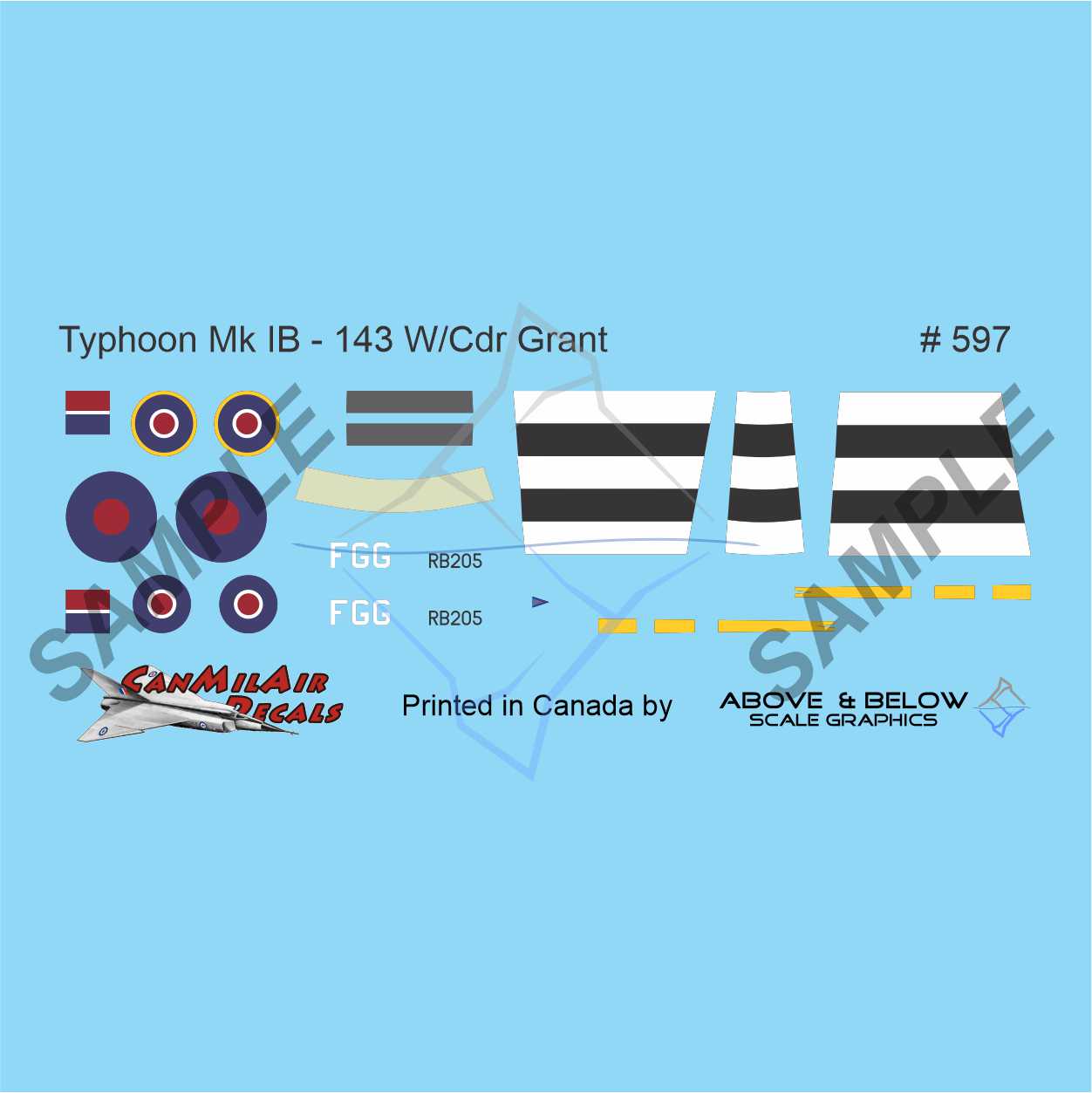 597 - Hawker Typhoon IB - 143 Sqn WCdr FG Grant DFC (1944)