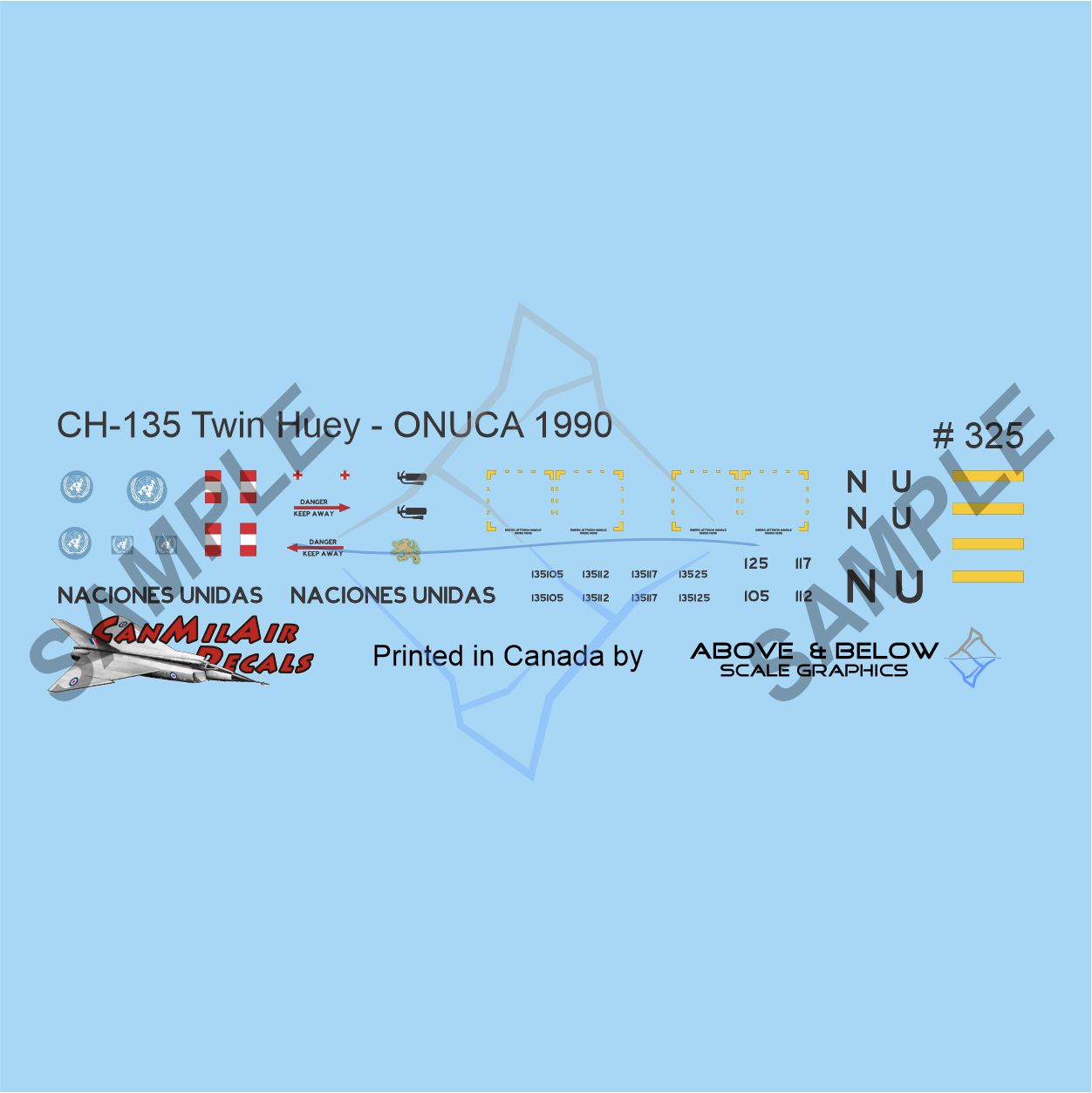 325 - Bell CH-135 Twin Huey - UN Honduras (1990)