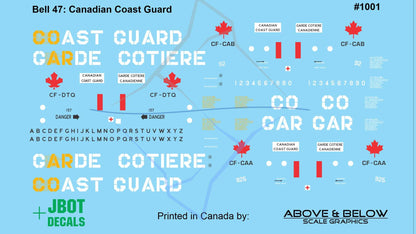 1001 - Bell 47G - Canadian Coast Guard