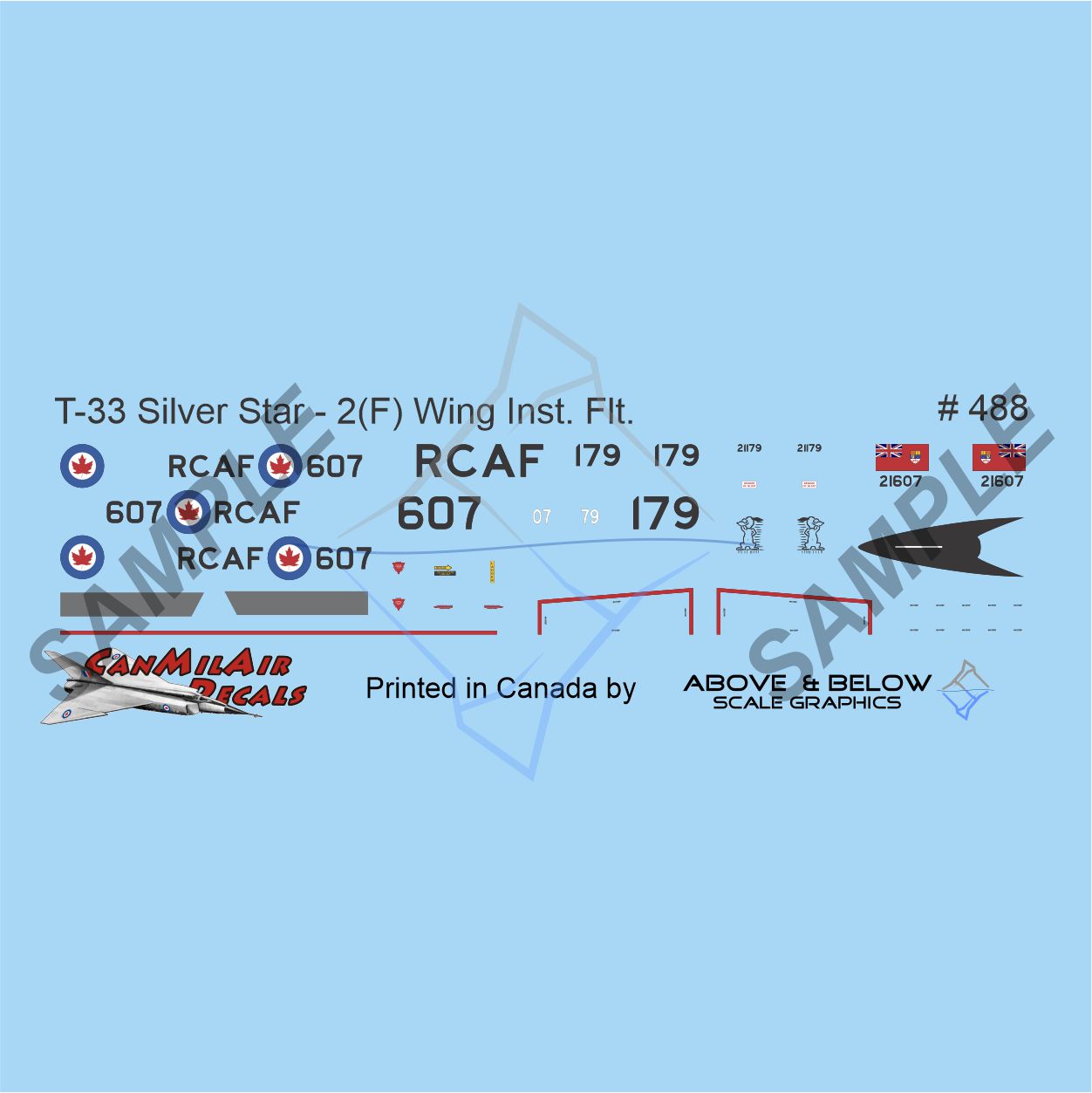 488 - Canadair CT-33 Silver Star - 2(F) Wing - Instrument Trainer