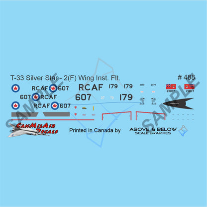 488 - Canadair CT-33 Silver Star - 2(F) Wing - Instrument Trainer