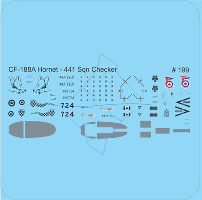 199 - CF-188 Hornet - 411 Squadron - Checker Bird