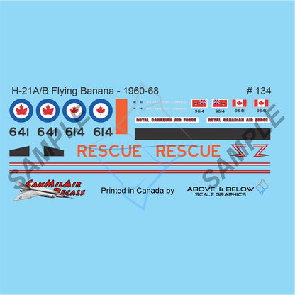 134 - Piasecki H-21A/B Workhorse "Flying Banana" - SAR New Leaf (1960-68)