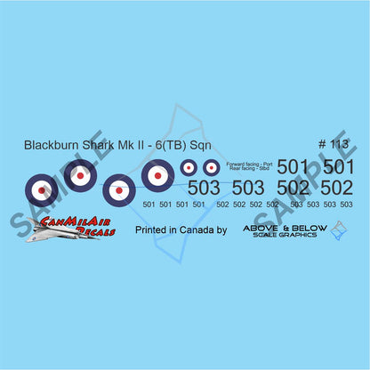 113 - Blackburn Shark II - 6(TB) Sqn Trenton (1936)