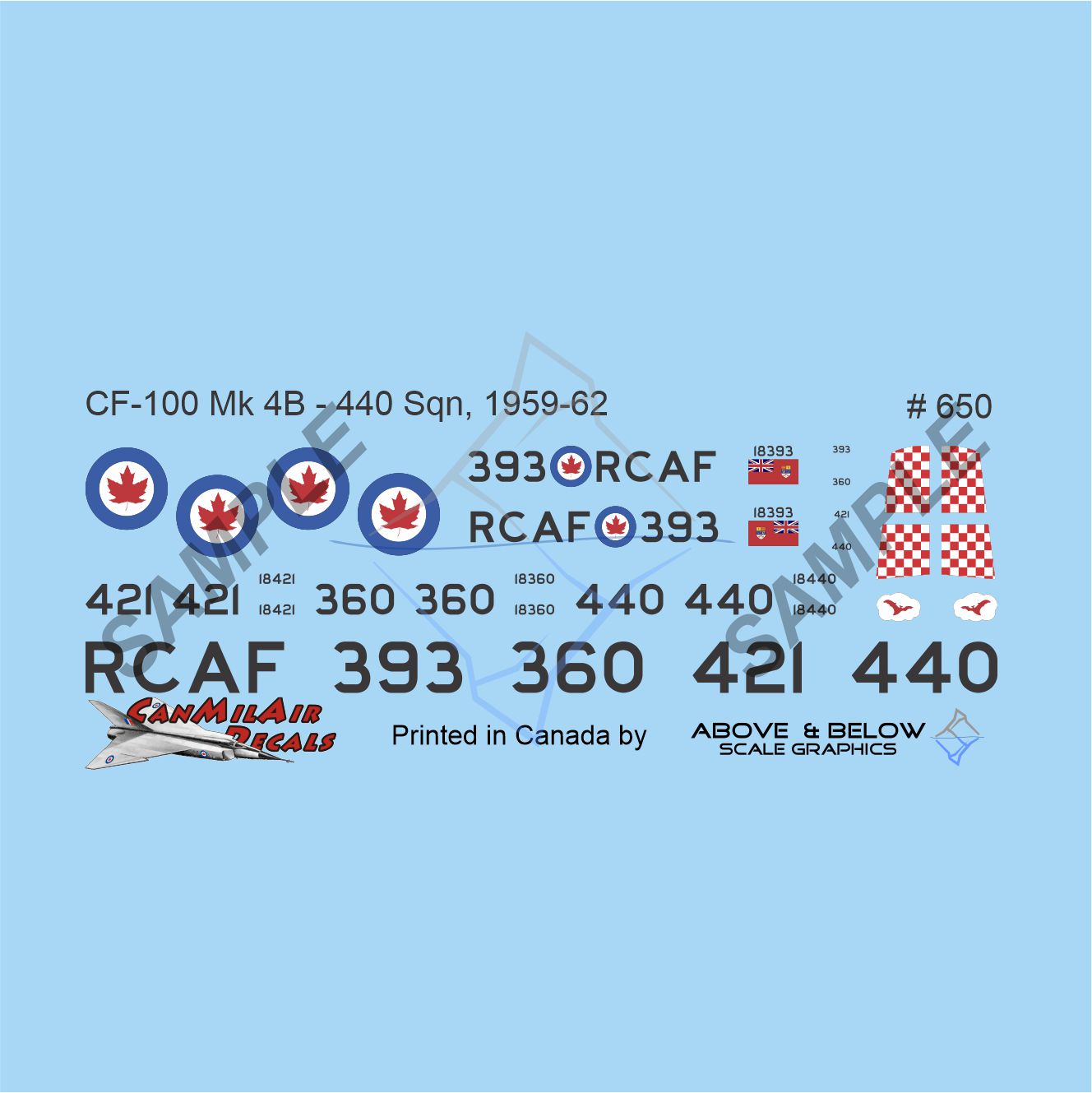 650 - Avro CF-100 Canuck Mk. 4B - 440 Sqn (1959-62)