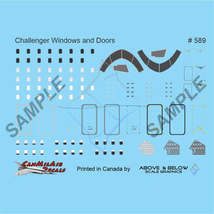 589 - Canadair Challenger 600 Series - Windows and Doors