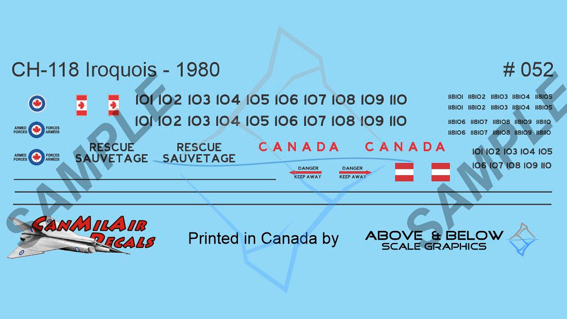 052 - Bell CH-118 Iroquois - SYM Era SAR (1980)