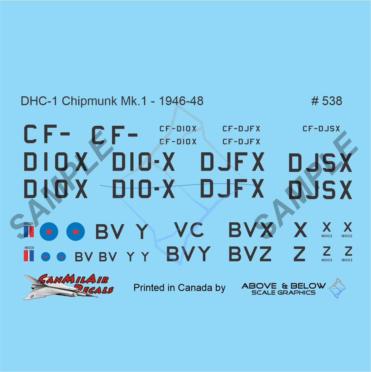 538 - DeHavilland Canada DHC-1 Mk.1 - Prototypes & 444 Sqn (1946-48)