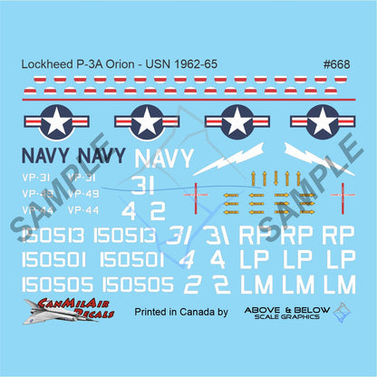 668 - Lockheed P-3 Orion - USN 1962-65