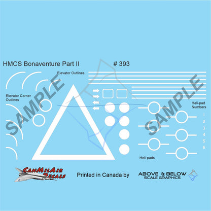 393 - HMCS Bonaventure Deck Markings - Accessory Set #1