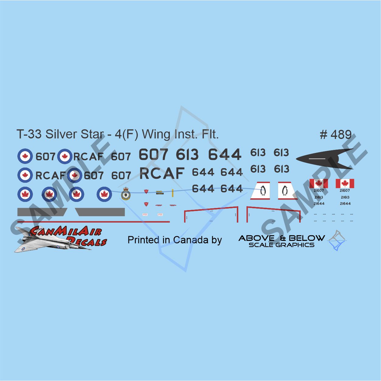 489 - Canadair T-33 Silver Star - 4(F) Wing - Instrument Trainer