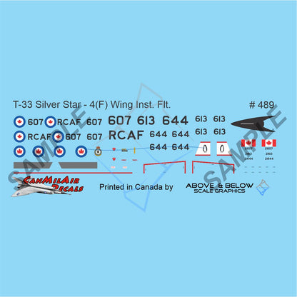 489 - Canadair T-33 Silver Star - 4(F) Wing - Instrument Trainer