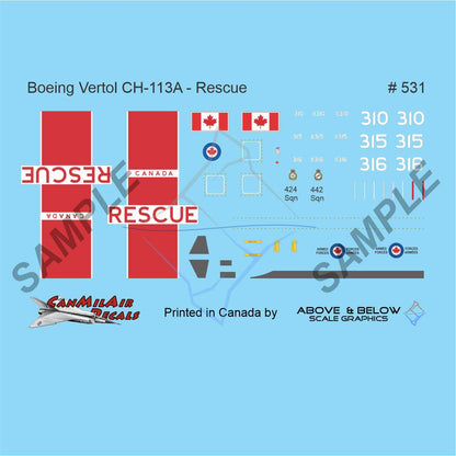 531 - Boeing Vertol CH-113A Voyager - Rescue (1975)