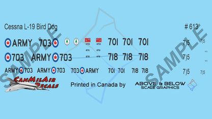 613 - Cessna L-19 Bird Dog - CAA - Camp Borden (1959-60)