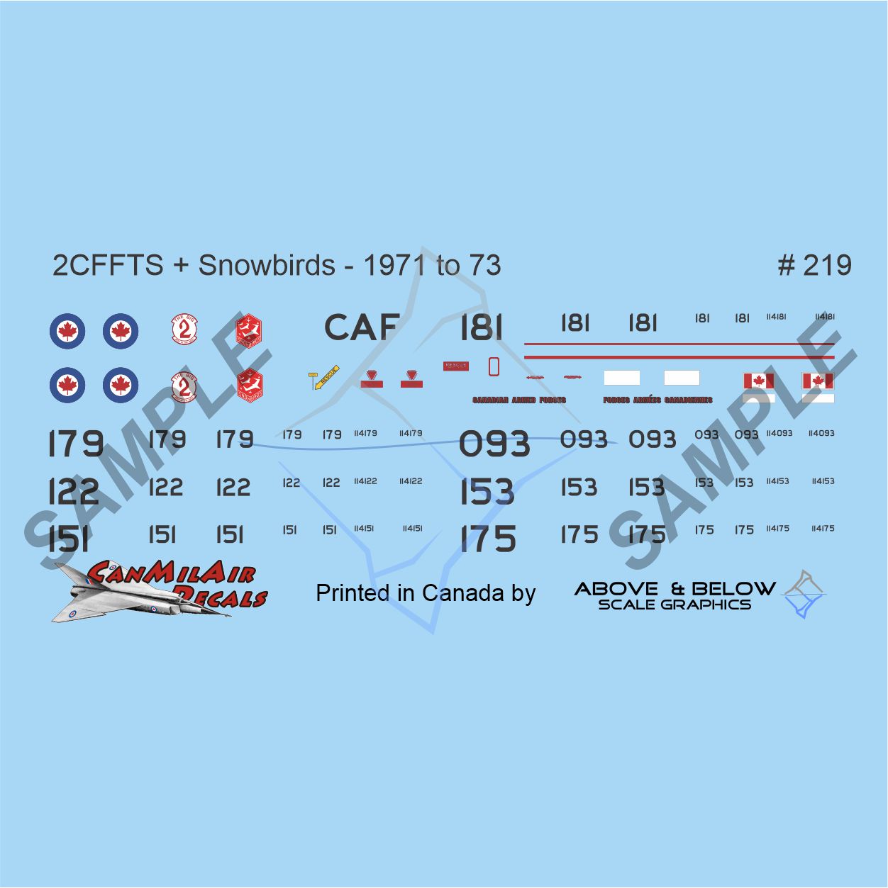 219 - Canadair CT-114 Tutor - CFFTS (1971/72) and Snowbirds (1973)