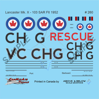 260 - Avro Lancaster Mk.X - 103 SAR Flt (1952)