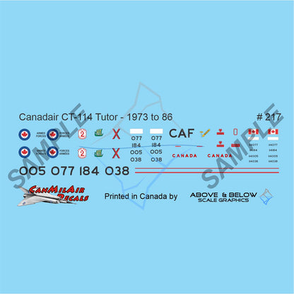 217 - Canadair CT-114 Tutor - SYM (1973-86)