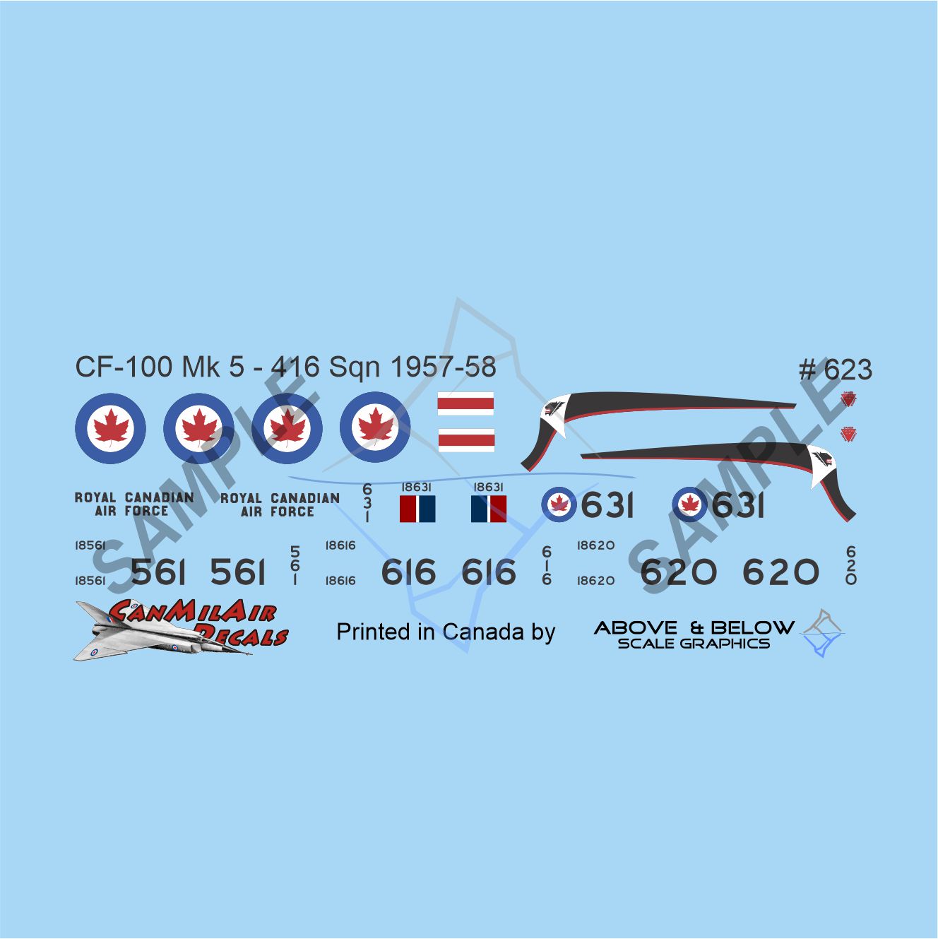 623 -  Avro CF-100 Canuck Mk. 5 - 416 Sqn (1957-1958)