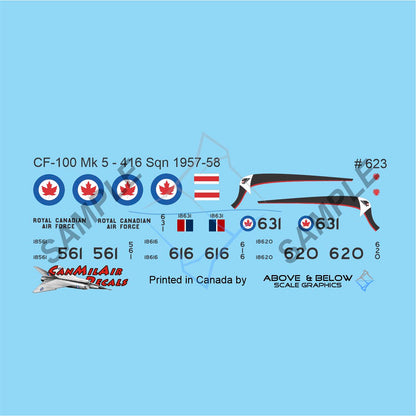 623 -  Avro CF-100 Canuck Mk. 5 - 416 Sqn (1957-1958)
