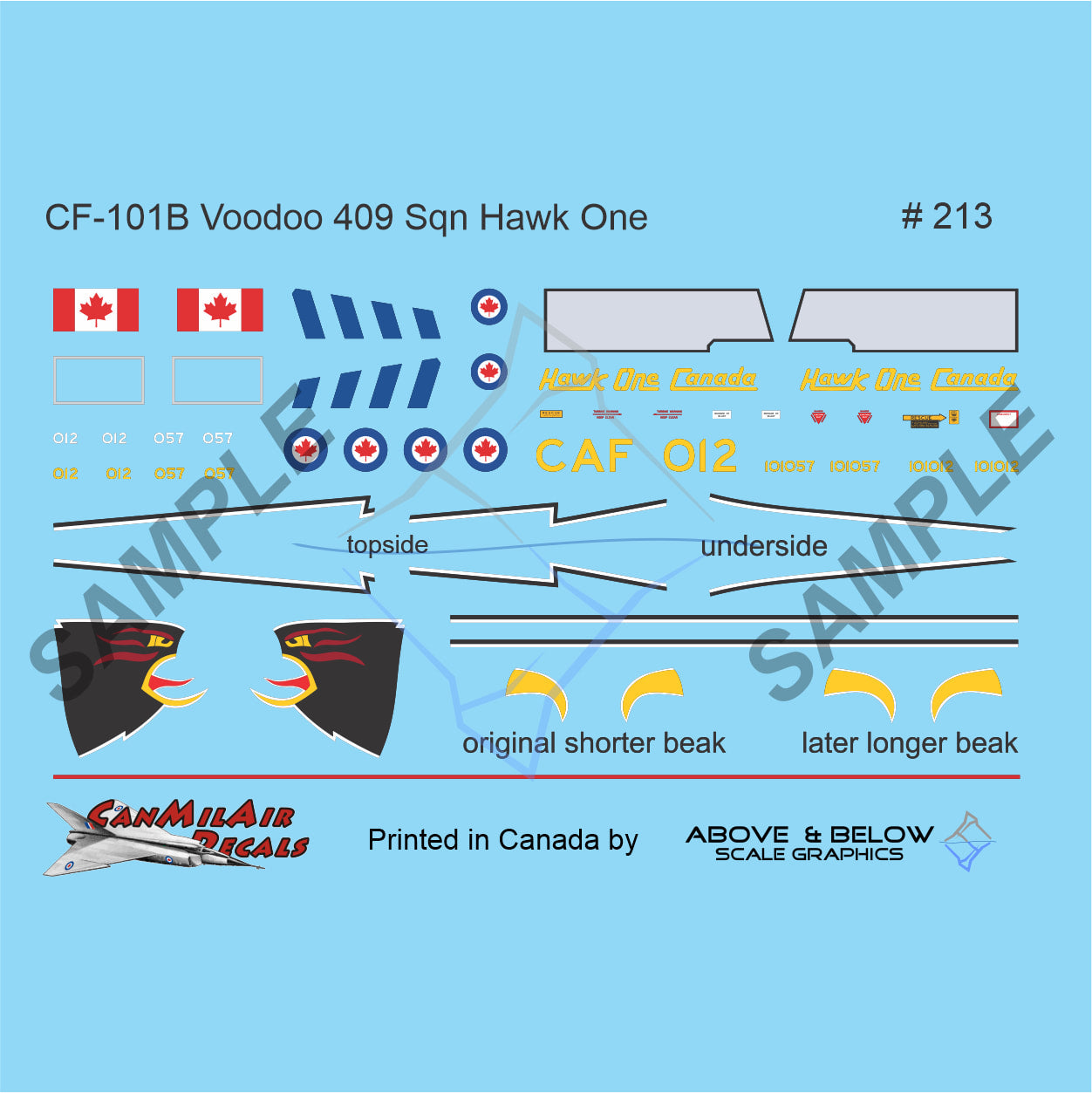 213 - McDonnell CF-101B Voodoo - 409 Sqn "Hawk One"
