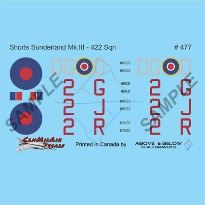 477 - Shorts Sunderland Mk.III - 422 Sqn (1943)