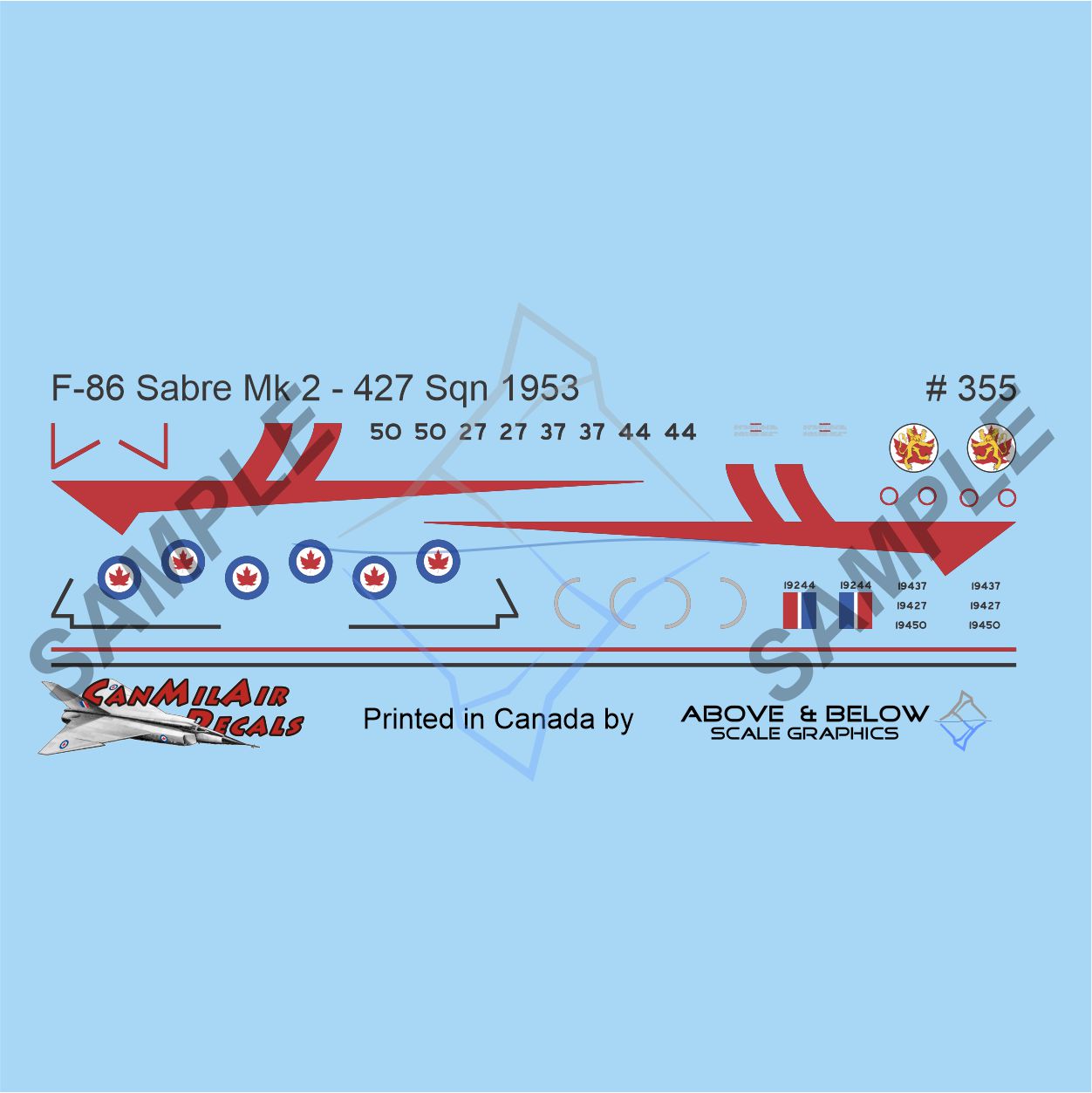 355 - Canadair Sabre Mk. 2 -427 Sqn (1953)