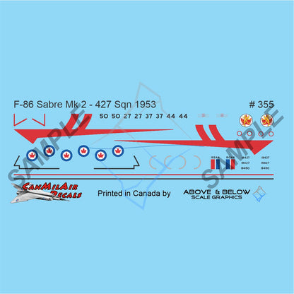 355 - Canadair Sabre Mk. 2 -427 Sqn (1953)