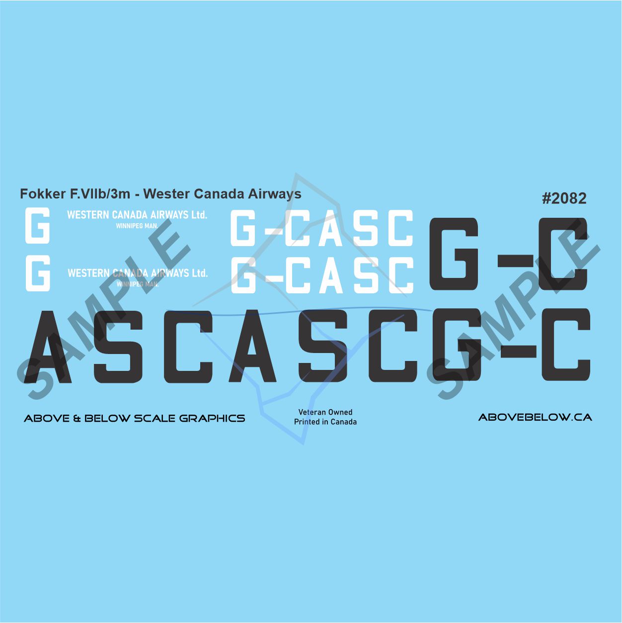 2082 - Fokker VIIB - Western Canadian Airways