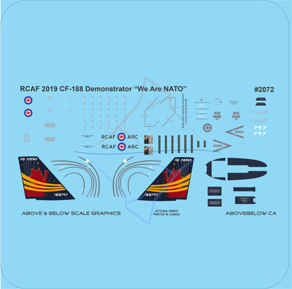 2072 - McDonnell CF-188 Hornet - 2018 Demonstrator 'We Are NATO'