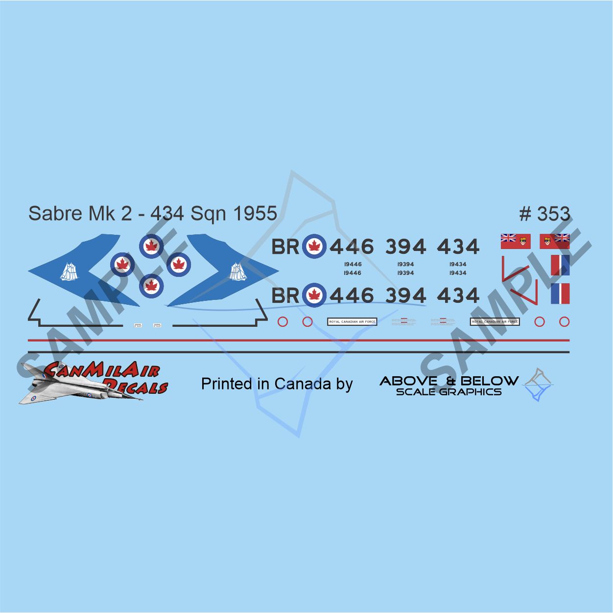 353 - Canadair Sabre Mk. 2 - 434 Sqn (1954)