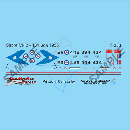 353 - Canadair Sabre Mk. 2 - 434 Sqn (1954)