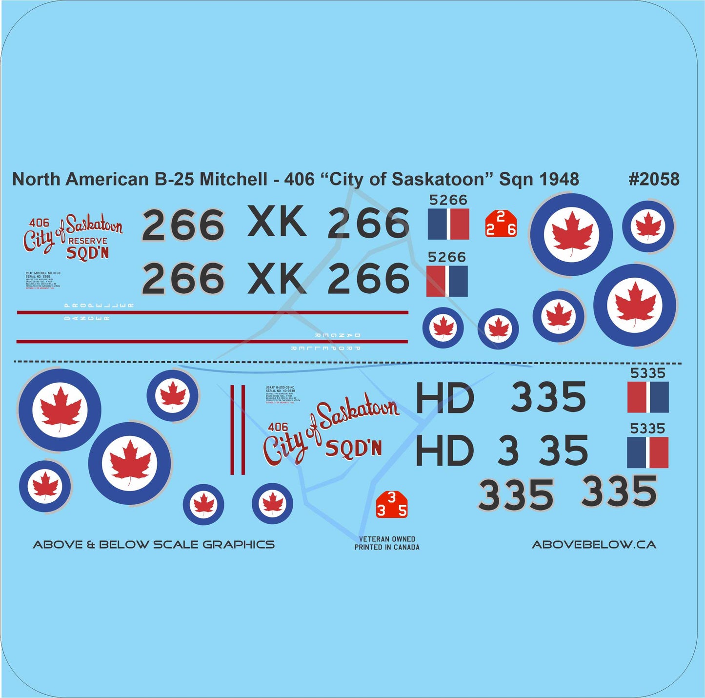 2058 - North American B-25 Mitchell - 406 "City of Saskatoon" Sqn. (1948)