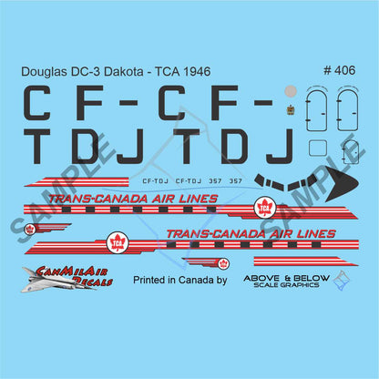 406 - Douglas DC-3 Dakota - Trans Canada Air Lines (1946)