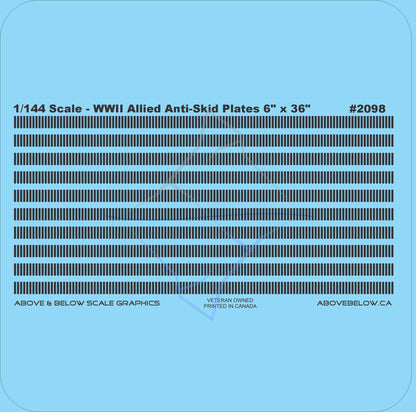 2098 - WWII Allied 6x36" Anti-Skid Plates