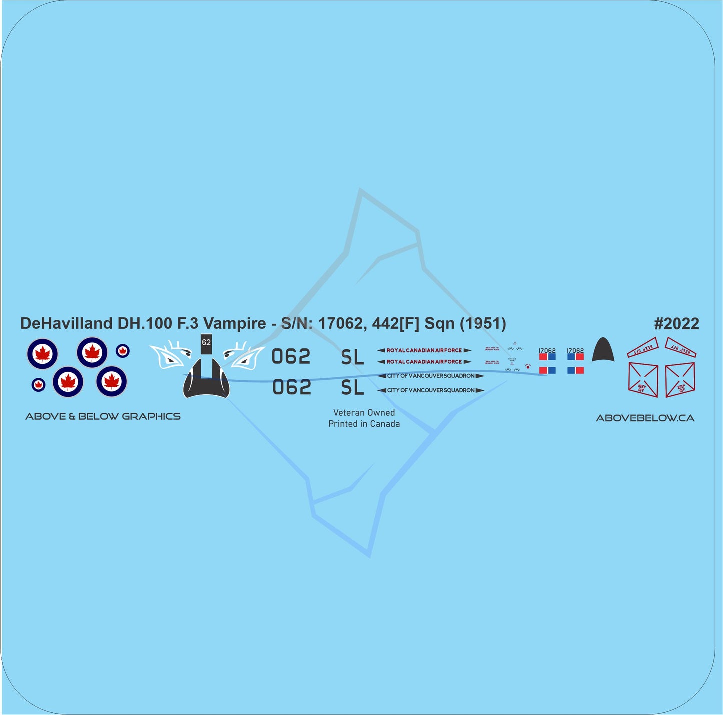 2022 - DeHavilland Vampire -  S/N: 17062 - 442[F]Sqn