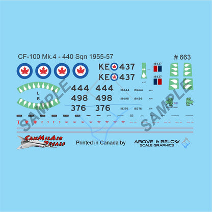 663 - Avro CF-100 Canuck Mk. 5 - 440 Sqn (1955-57)