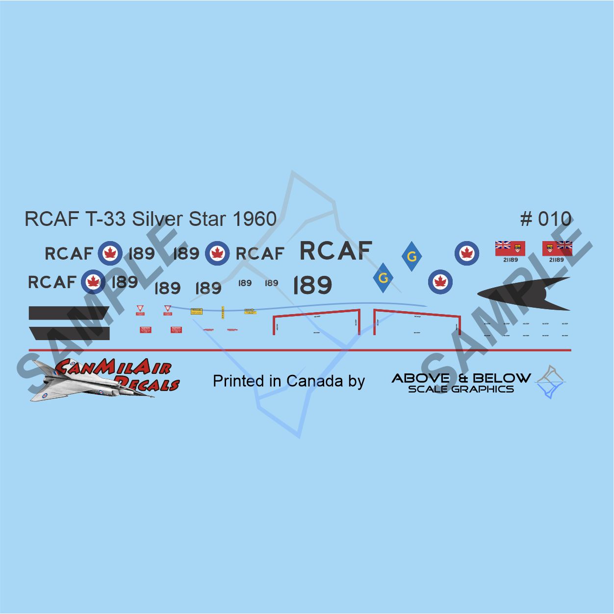 010 - Canadair T-33 Silver Star - 1 FTS (1960)