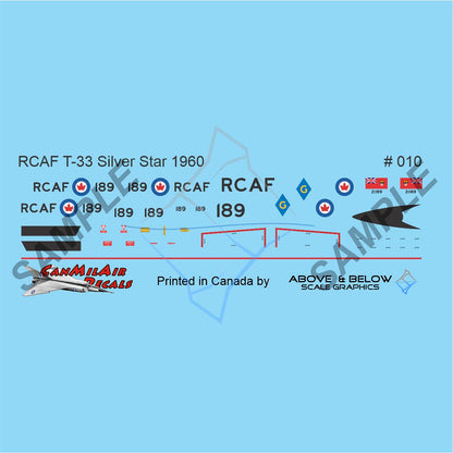 010 - Canadair T-33 Silver Star - 1 FTS (1960)