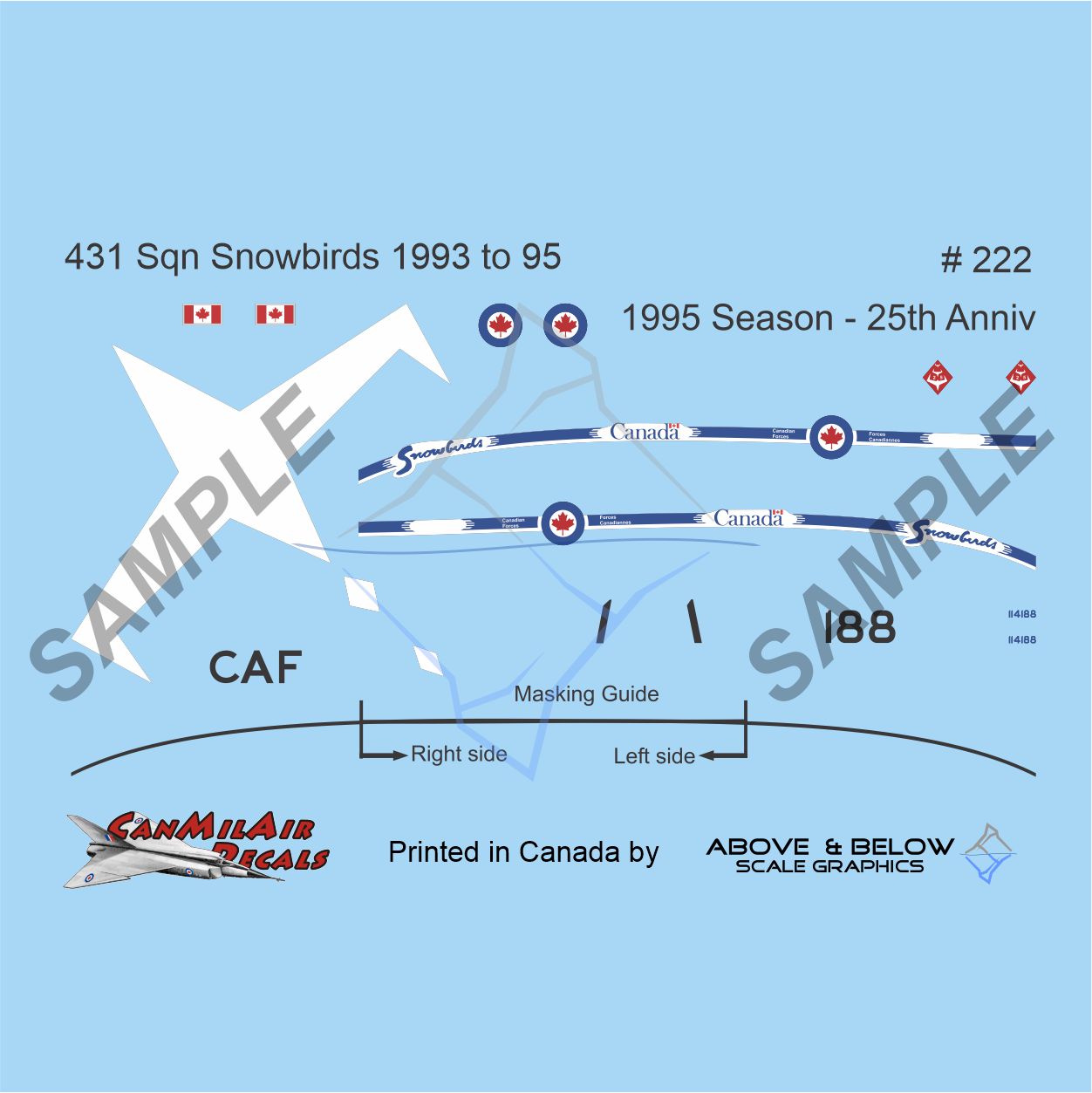 222 - Canadair CT-114 Tutor -  Snowbirds (1993-1995)