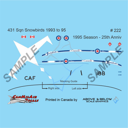 222 - Canadair CT-114 Tutor -  Snowbirds (1993-1995)