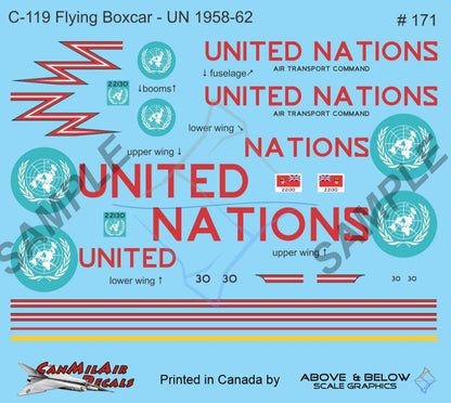171 - Fairchild C-119 Flying Boxcar - United Nations (1958-62)