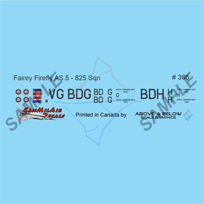 366 - Fairey Firefly AS.5 - 825 Sqn (1950)