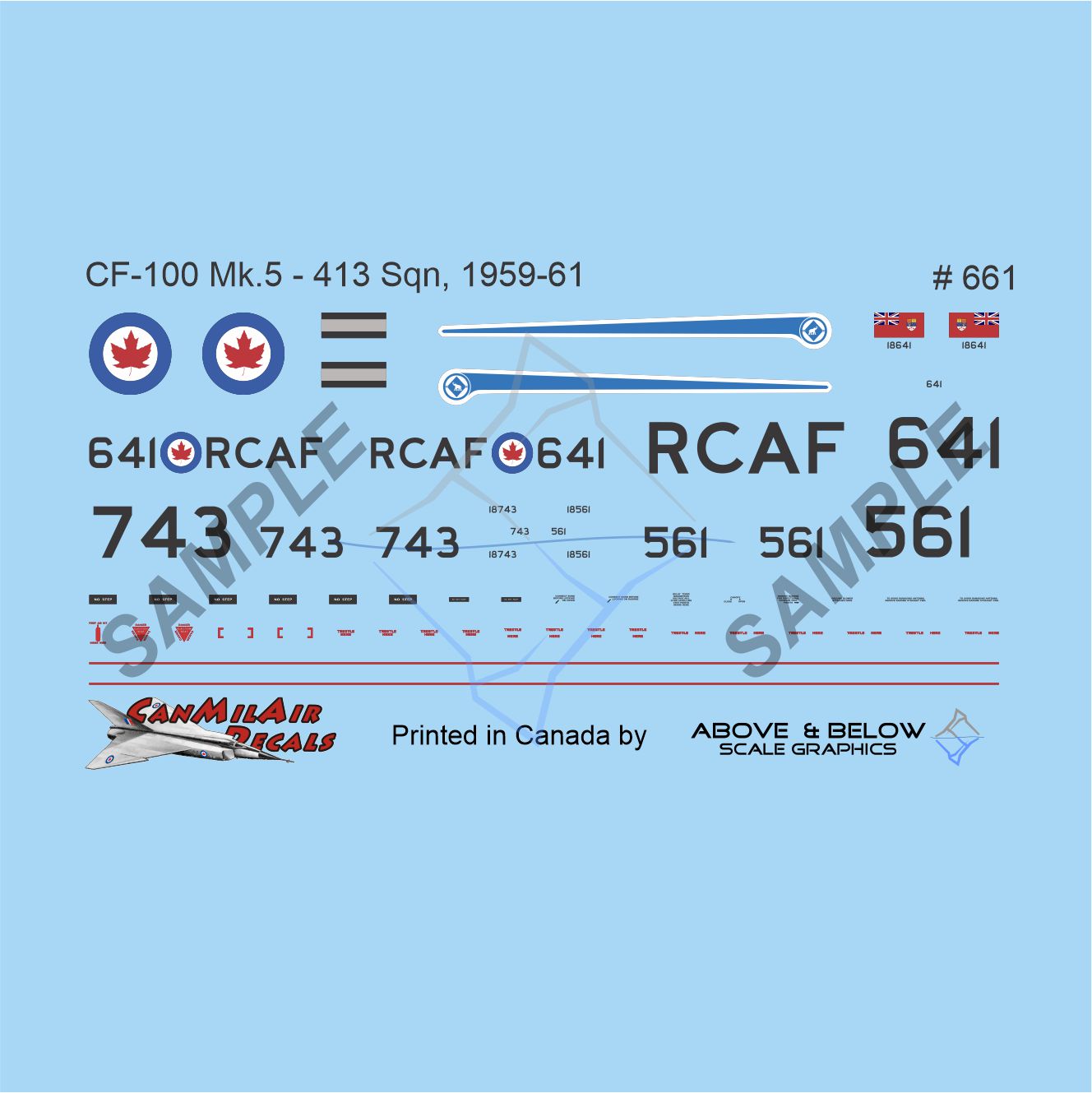 661 - Avro CF-100 Canuck Mk. 5 - 413 Sqn (1959-61)