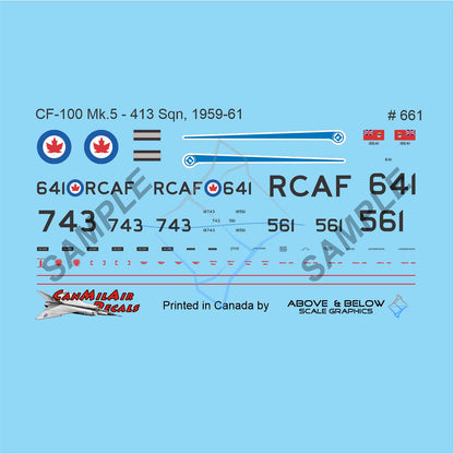 661 - Avro CF-100 Canuck Mk. 5 - 413 Sqn (1959-61)