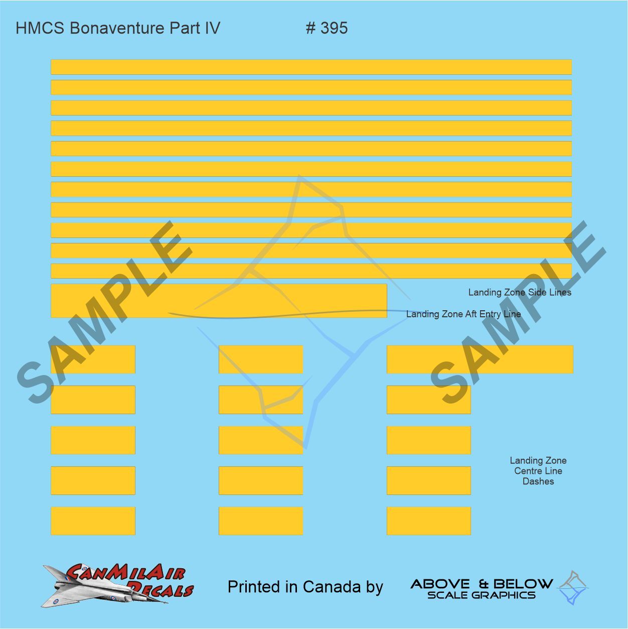 395 - HMCS Bonaventure Deck Markings Accessory Set #3