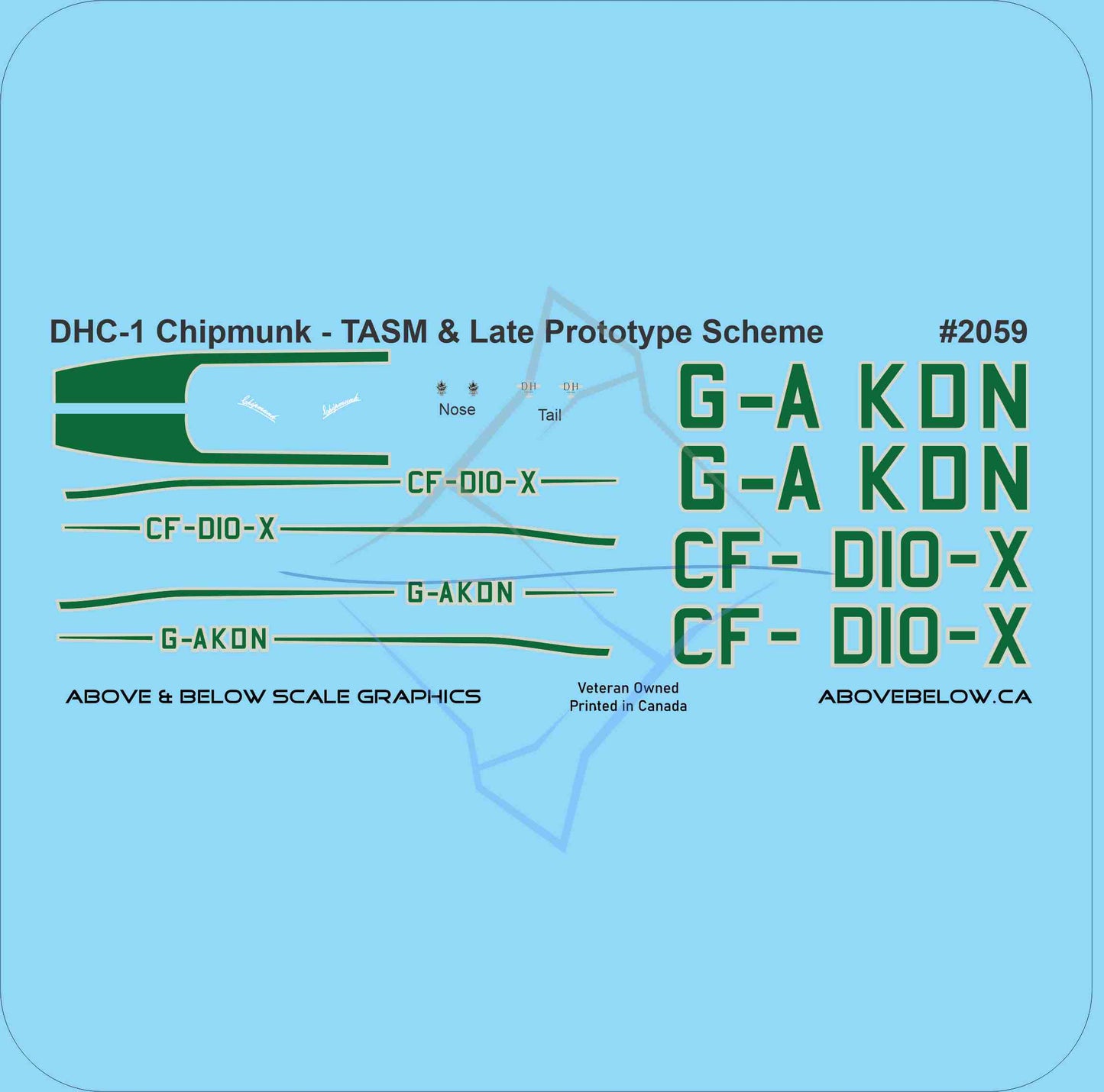 2059 - DeHavilland Canada DHC-1 Chipmunk - S/N: 11 Reg: G-AKDN